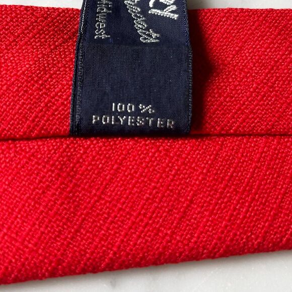 Vintage Nebraska Cornhusker Neck Tie Red White Embroidered N by Story Cravats - Picture 6 of 6